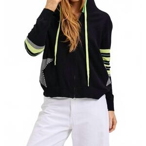 NEW ZAKET & PLOVER star hoodie jacket in black